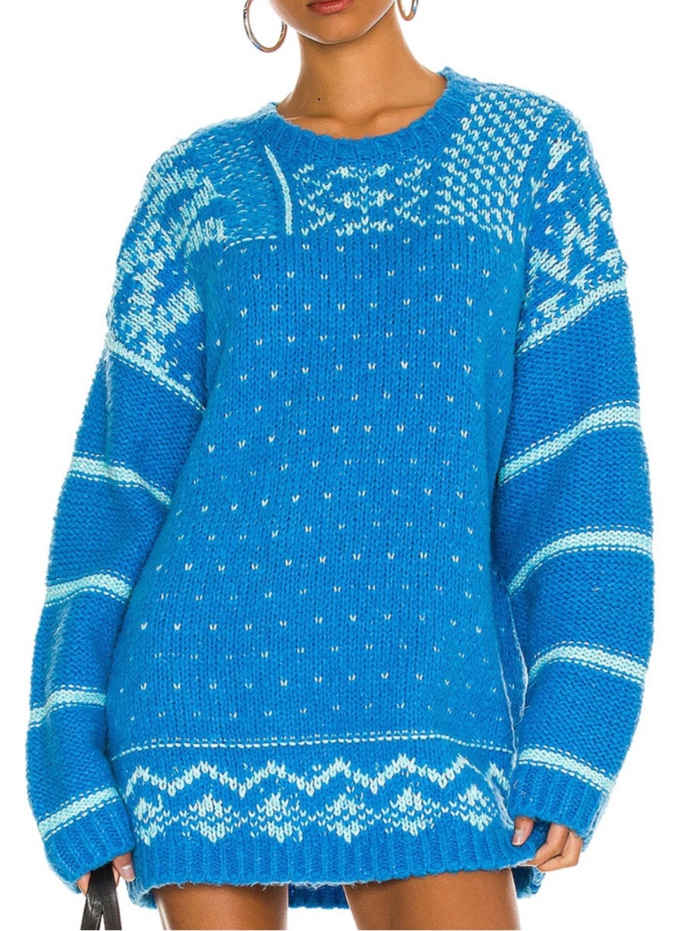 Free People Women’s Oversized Snow Day Pullover Large